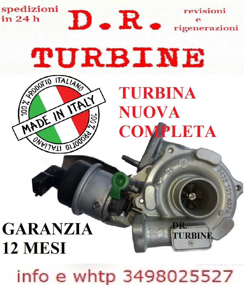 TURBINA COMPLETA 1.3 MULTIJET 54309700000