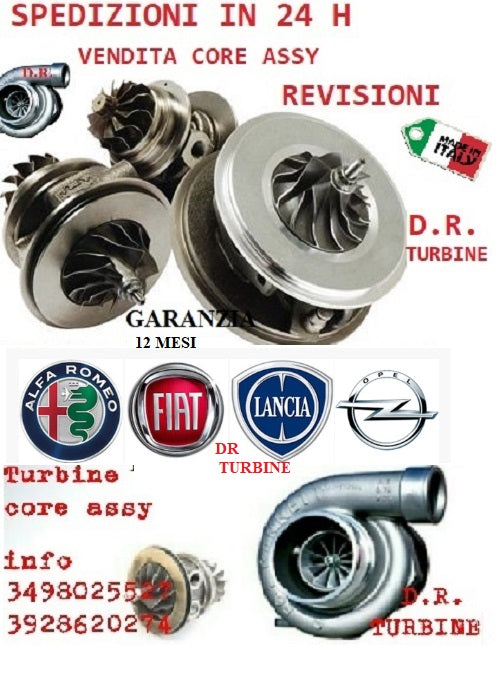 Core Assy Nuovo Turbo 766891  807068 Turbina AR Giulietta Fiat 500L Doblo