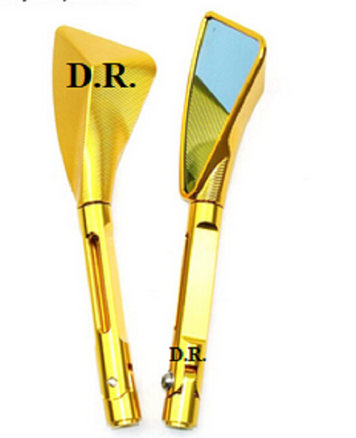 COPPIA SPECCHIETTI MOTO ERGAL UNIVERSALI ORO