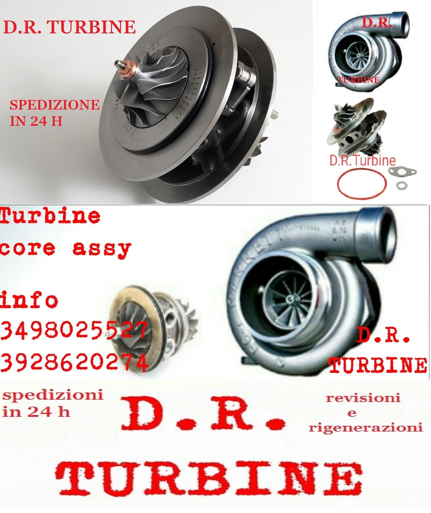TURBO TURBINA COREASSY 54389700009 PER MERIVA B - ASTRA 1.6