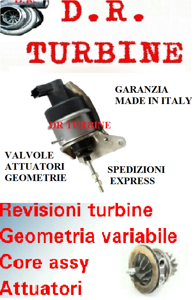 ATTUATORE PER TURBO  54309700000 55233062 1.3MTJ Grande Punto Mito FIAT 500 L