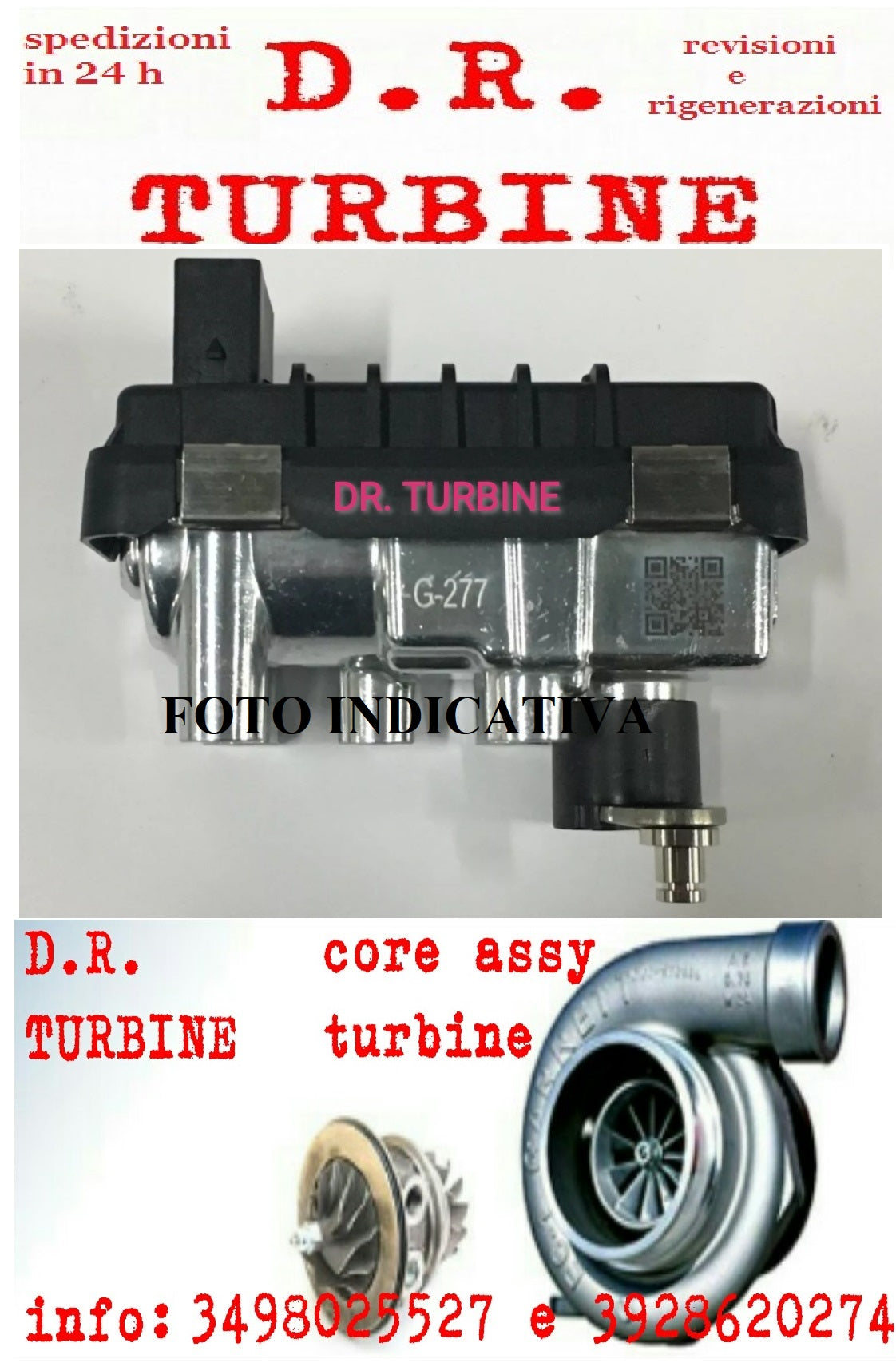282352F700 Hyundai Santa Fe Tucson 2.0 2.2 CRDi Attuatore WASTGATE Turbina