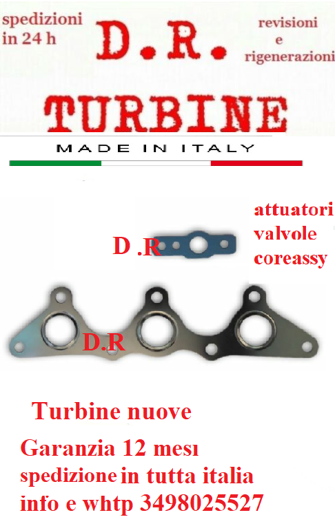 TURBINA collettore rinforzato scarico KP31 54319700010 SMART 800 CDI diesel