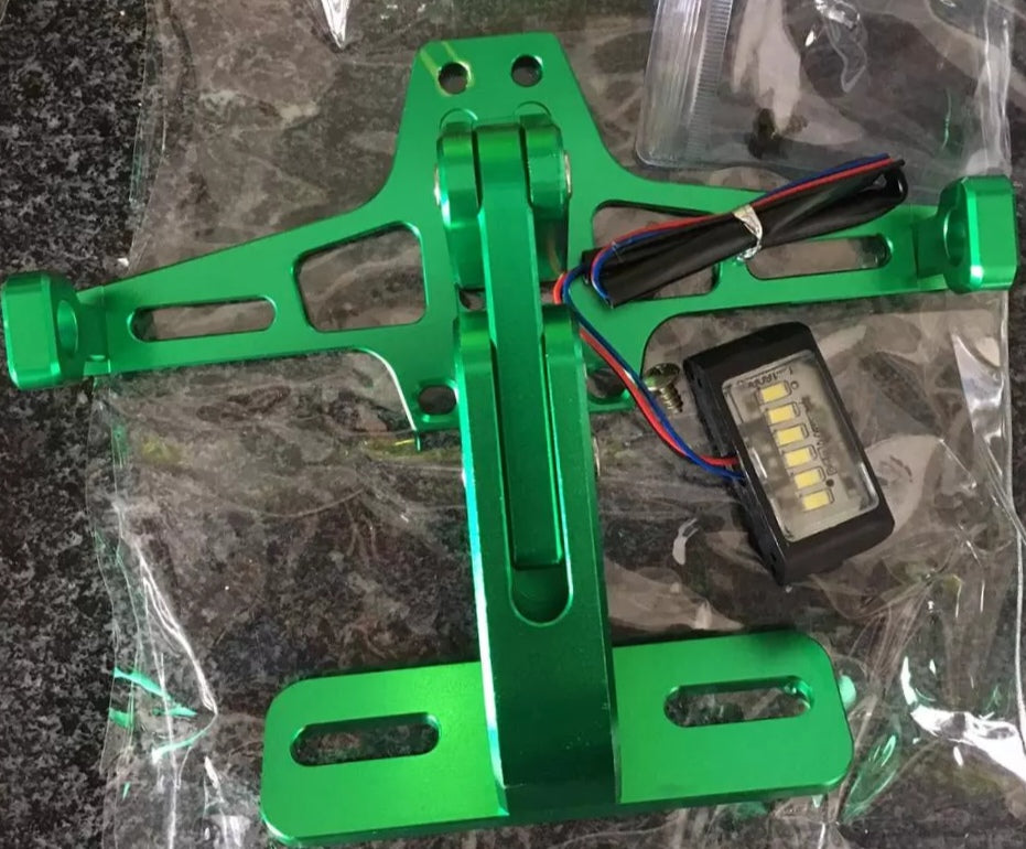 t1 porta targa universale regolabile verde