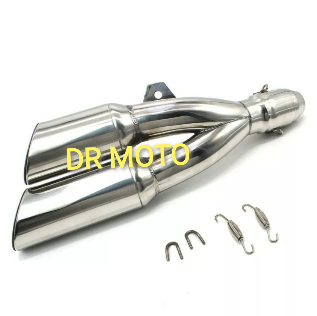 SCARICO DOPPIA USCITA DOPPIO DB KILLER ESTRAIBILE UNIVERSALE  380 MM