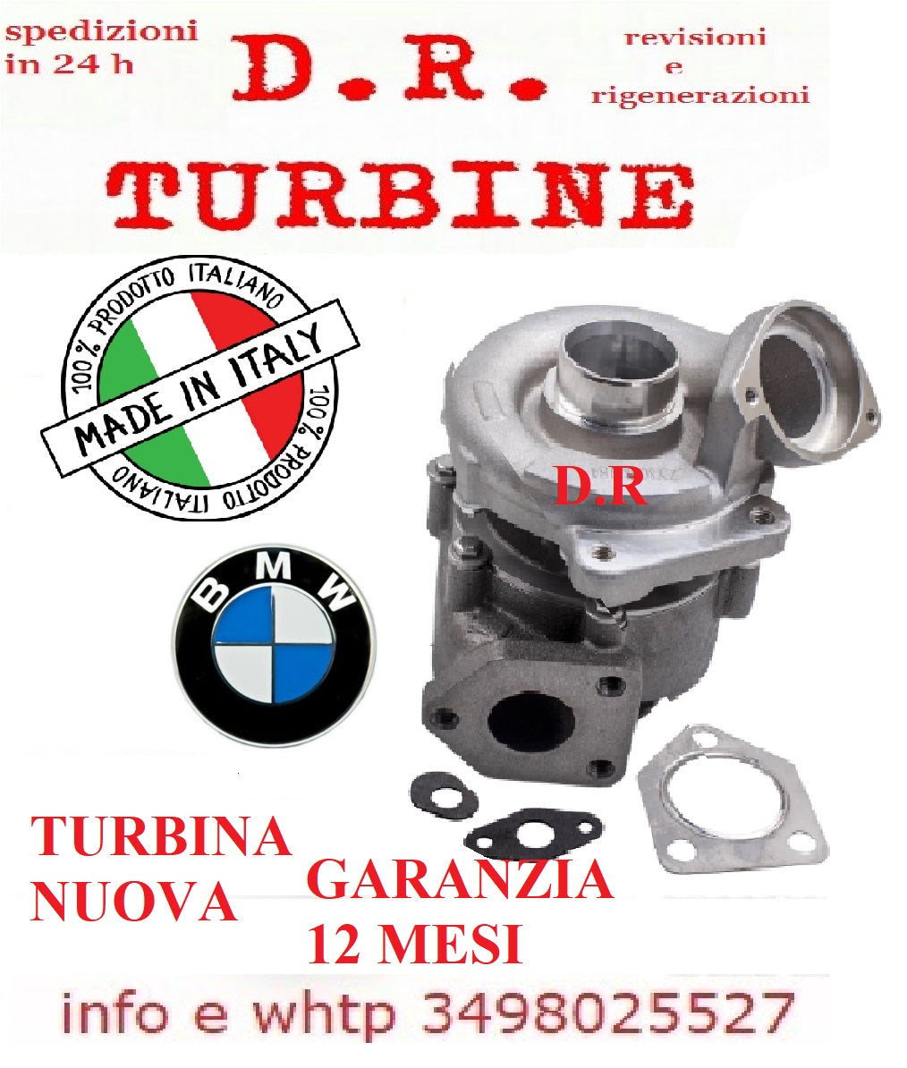 TURBO NUOVO TURBINA COMPLETA TURBOCOMPRESSORE BMW 320D E90 E91 120KW 163CV