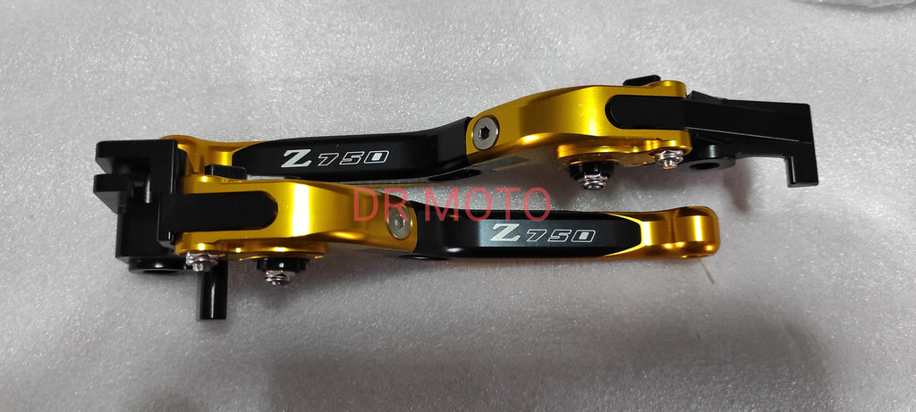 🇮🇹 KAWASAKI Z750 2004 05 06  leve FRENO FRIZIONE ergal  NERO Oro Z 750 04