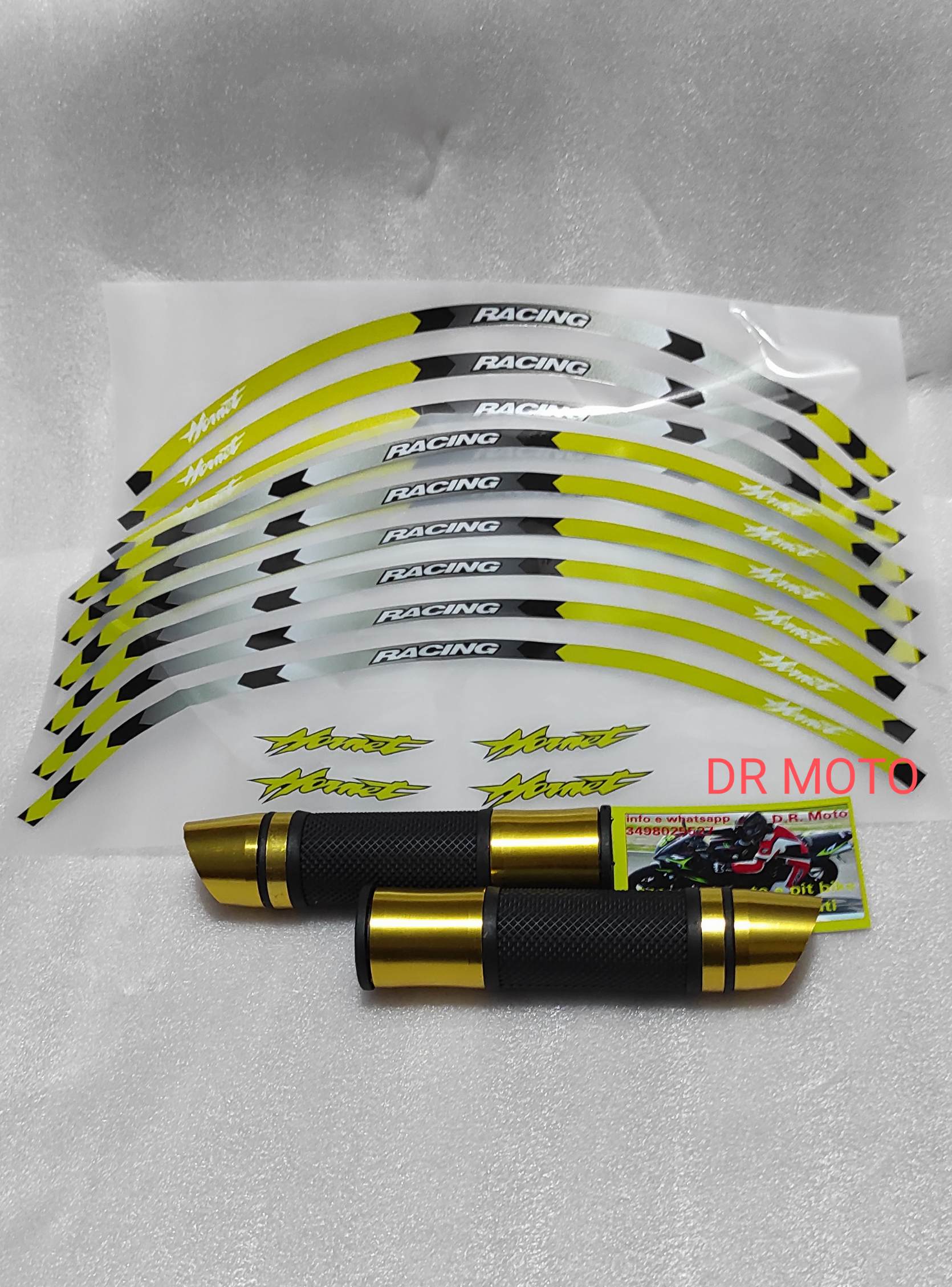 Kit adesivi cerchi e manopole Hornet cb 400 600 750 900 1000